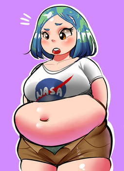 Fat Earth-Chan (sketch)