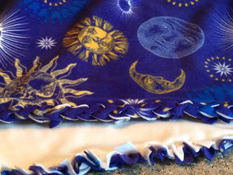 Sun and Moon Fleece Blanket