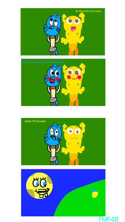 Sponge Moon SpongeMoon (Spongebob And Gumball) by THOMASMARIOFAN48 on DeviantArt