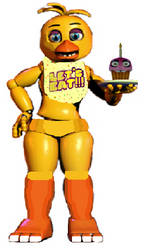 FNAF 1 Chica as Toy Chica (Photoshop)