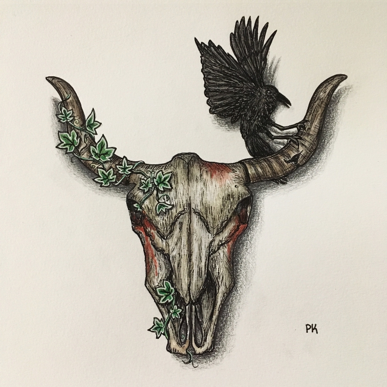 Bull skull // casual creepy design