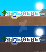 Minecraft 2D Banner [Ps] [Free]