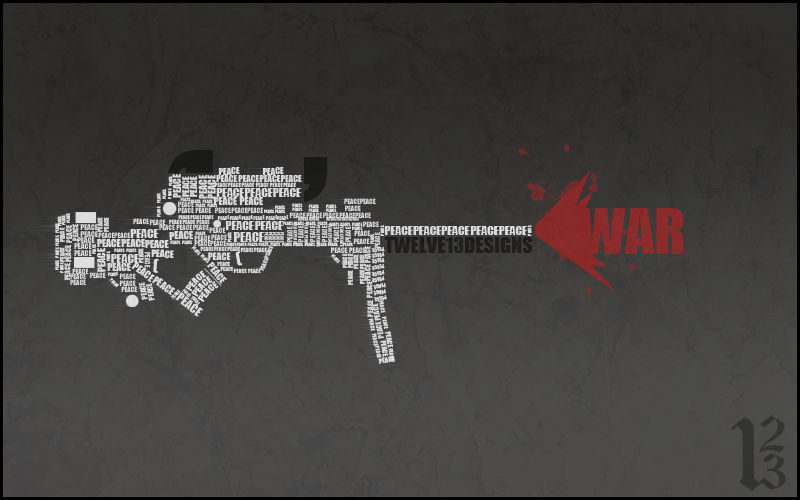 Typography Gun Design Typographic gun. by Twelve13designs on DeviantArt