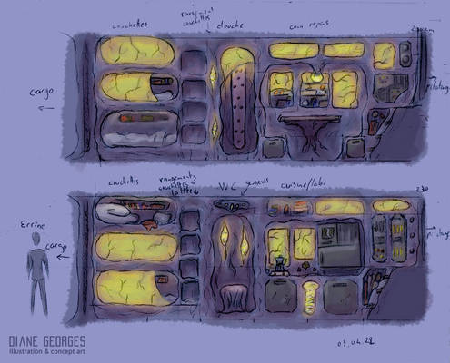 The manta-Experimental wraith scout ship-interior