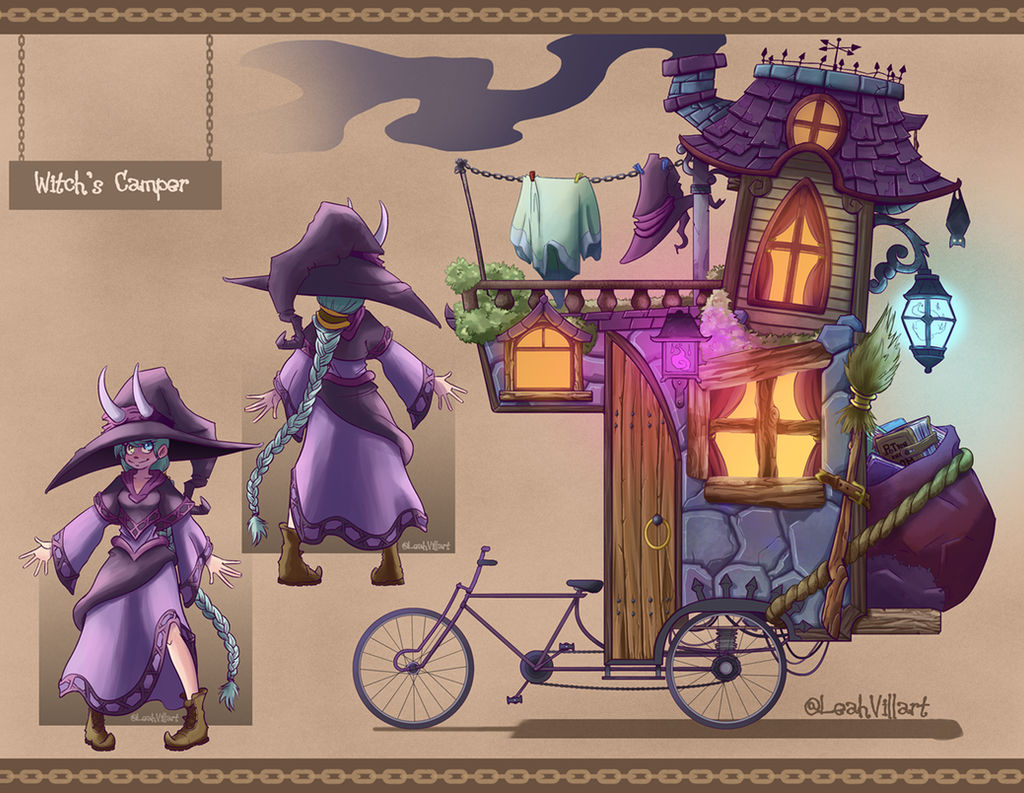 Witch and Bike Mansion Camper