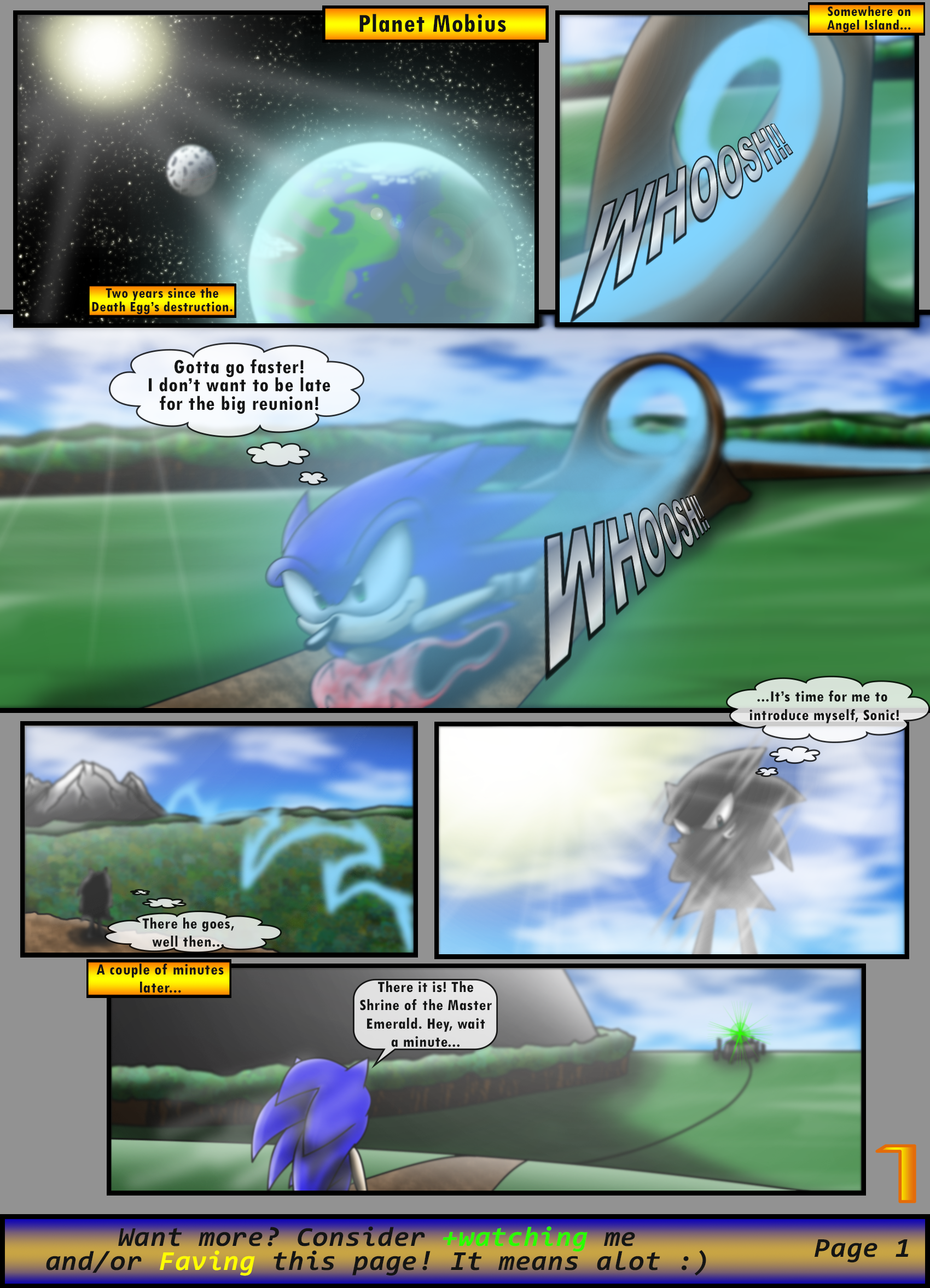 Sonic the Hedgehog Z #1 Pg.1 Mar 2013 REMAKE