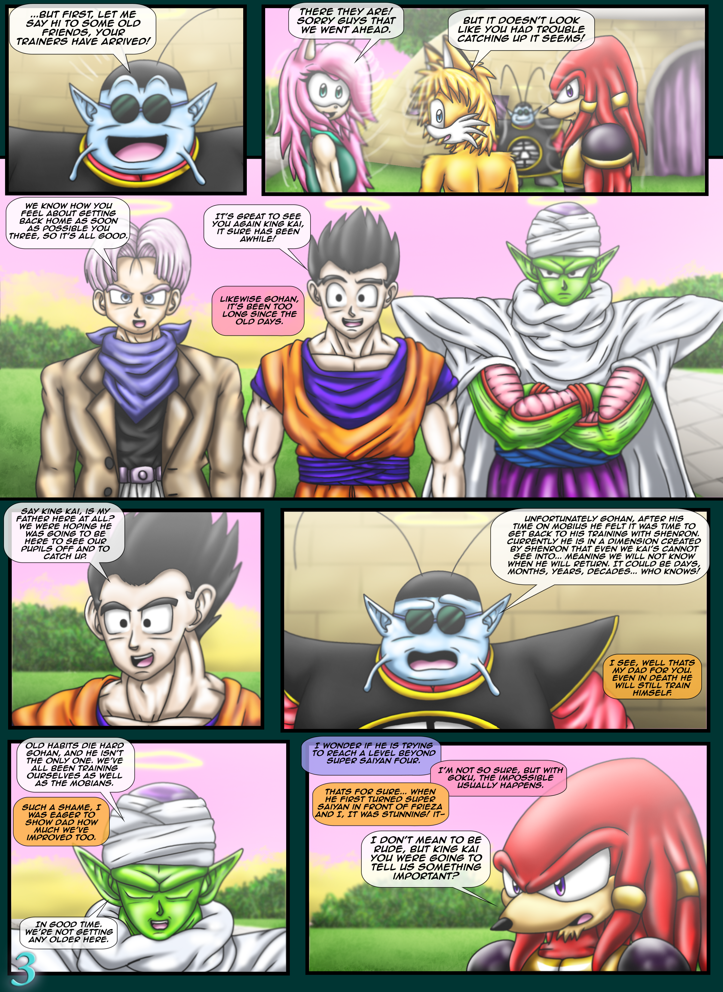 Sonic goes Hyper Sonic Comic Page 3 by drakessj257 on DeviantArt