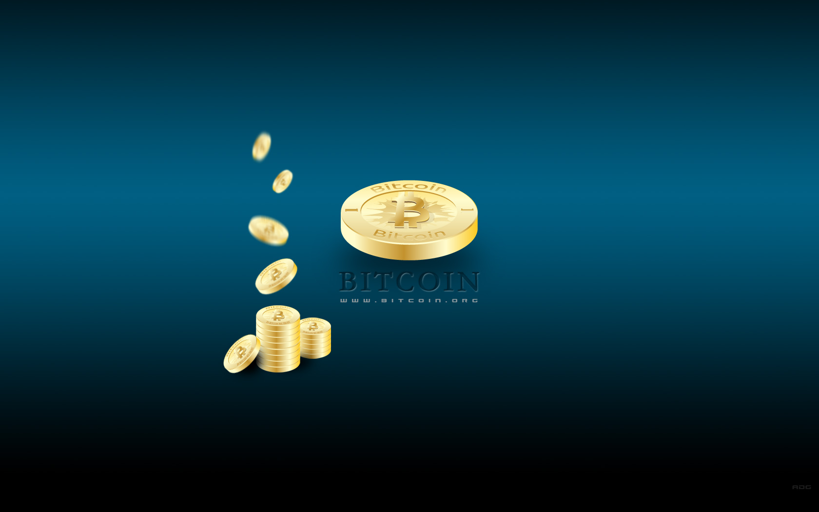 Bitcoin DskTp Wallpaper Blue 4