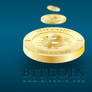 Bitcoin Logo Strength Blue