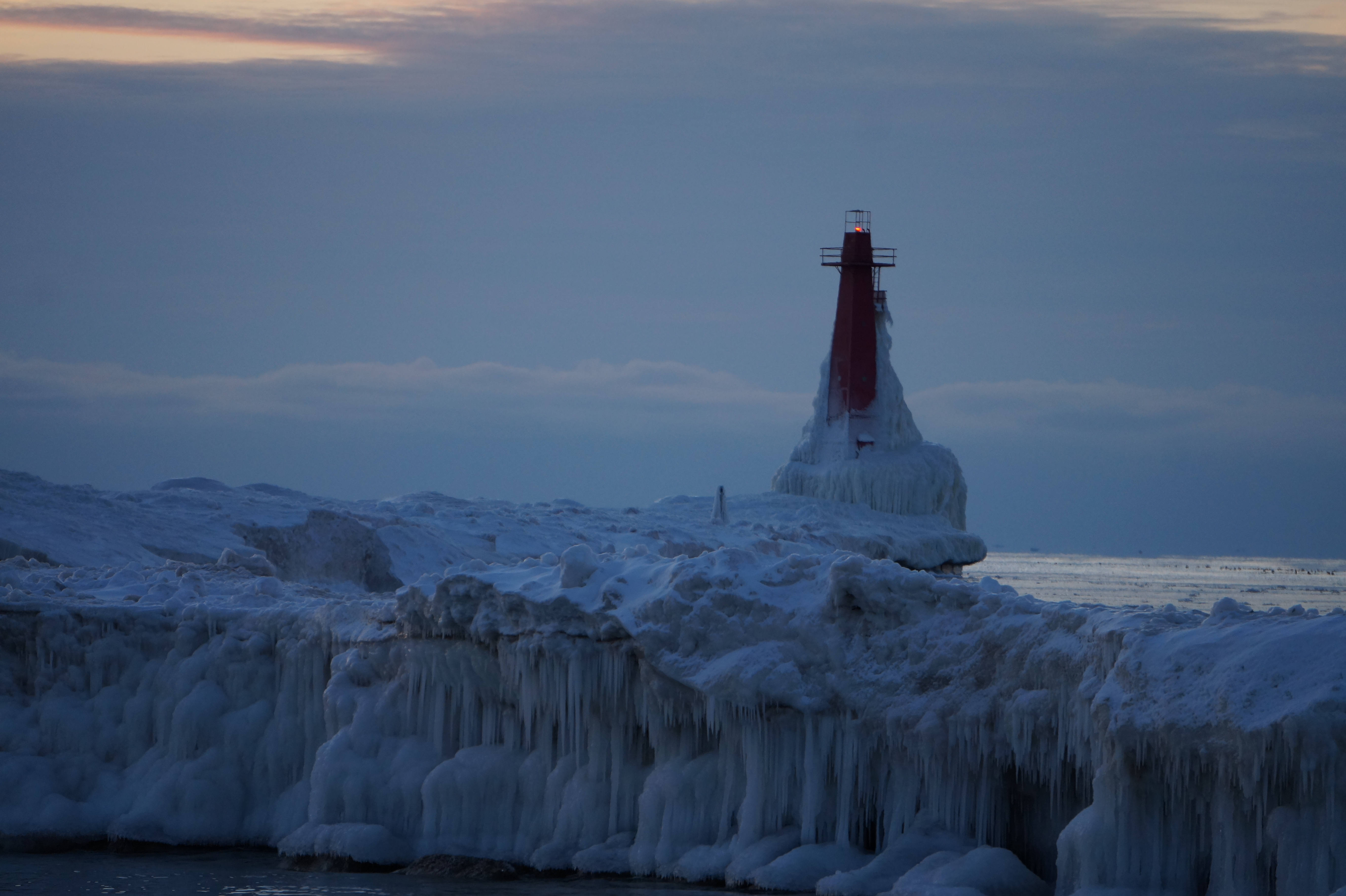 Winter lighthouse