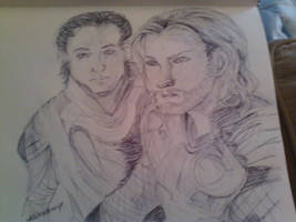 Thor and Loki Sketch