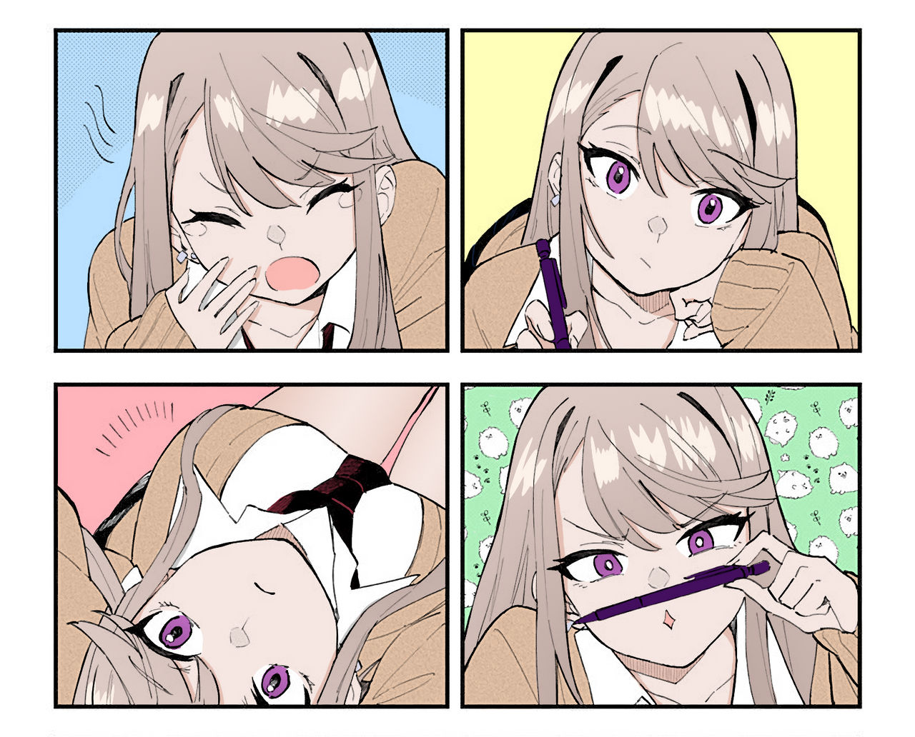 Chieri Character Chieri's Love is 8 Meters - Chieri studying Colour by RexmexFG on ...