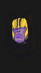 Thanos Vector phone Wallpaper