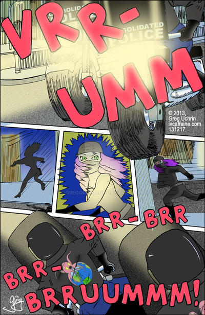 Revolutionary Grrl Page 11: Motorcycle Cops!