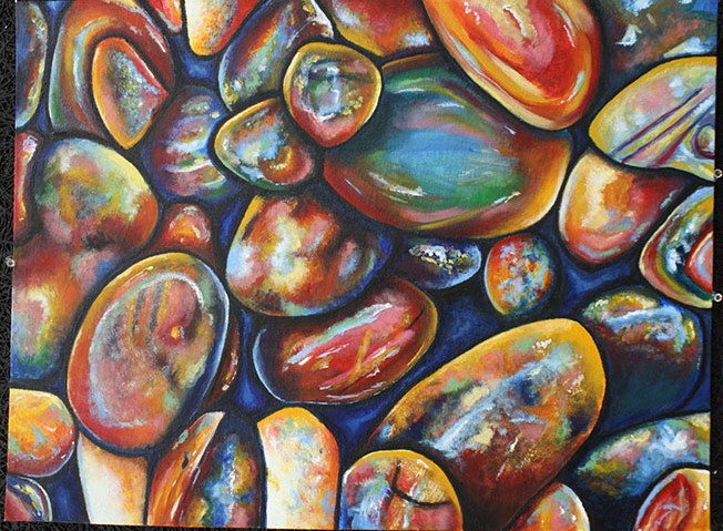 Colorful Pebbles Painting