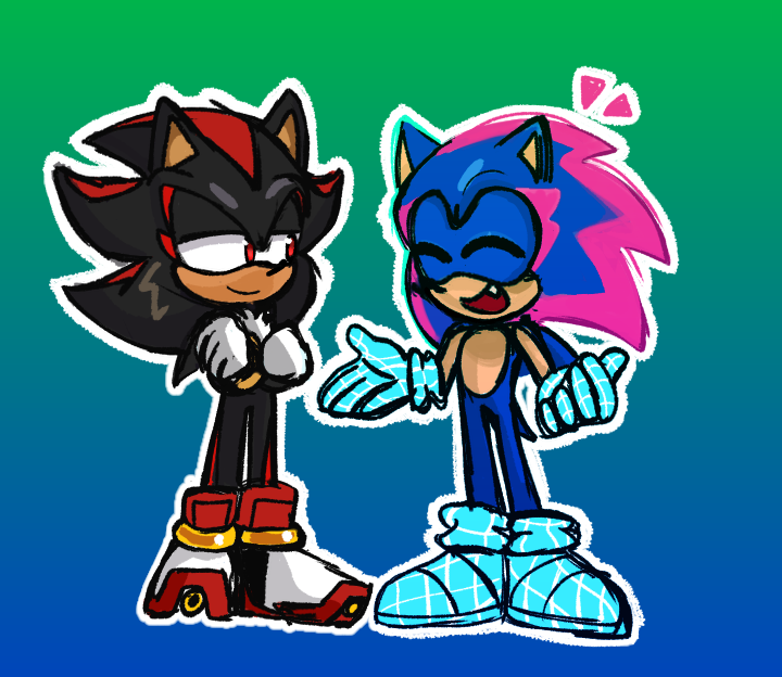 DV (Commissions open!) on X: RT @toonsite: - And how do Sonic and Shadow  get along in Sonic prime? - Well  / X