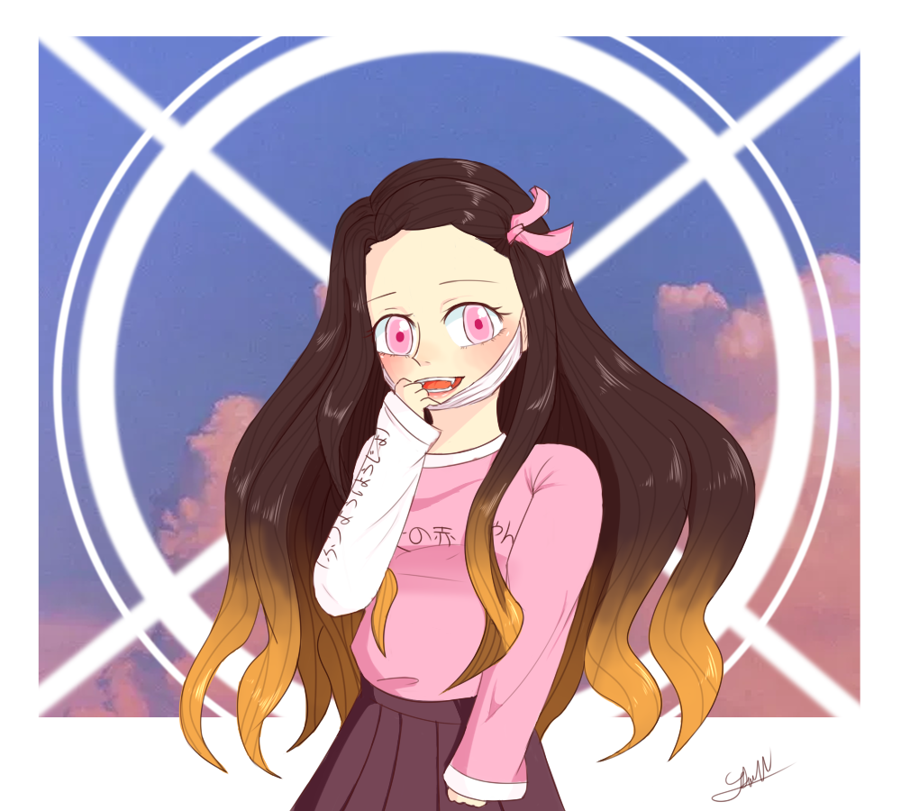 Human Nezuko By PaintK Anime On DeviantArt human-nezuko-by-paintk-anime-on-deviantart