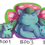 PokePaints - Bulbasaur, Ivysaur, Venusaur