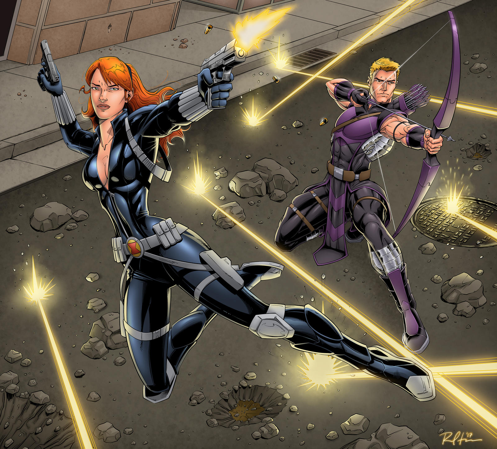 Black Widow + Hawkeye