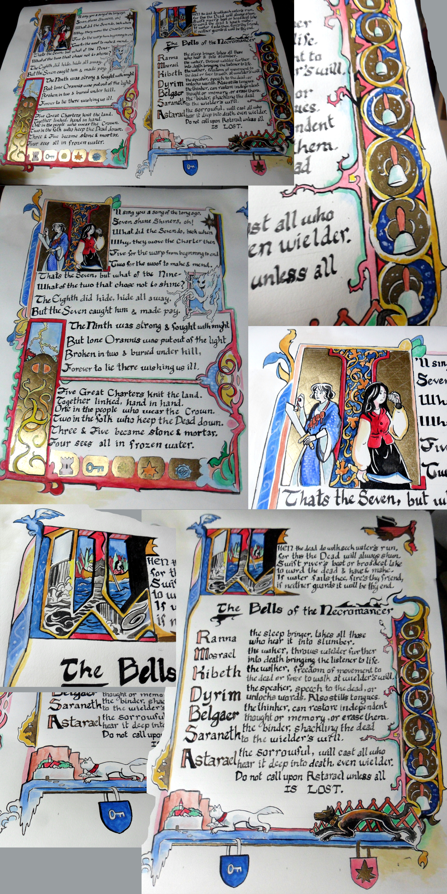 Illuminated Manuscript- Great Library of the Clayr