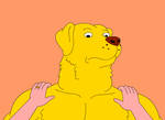 In Mr. Peanutbutter's arms