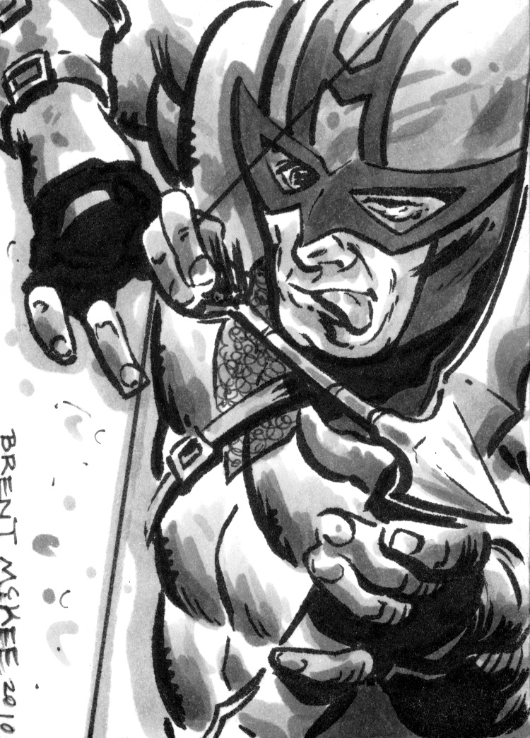 hawkeye marker sketch card