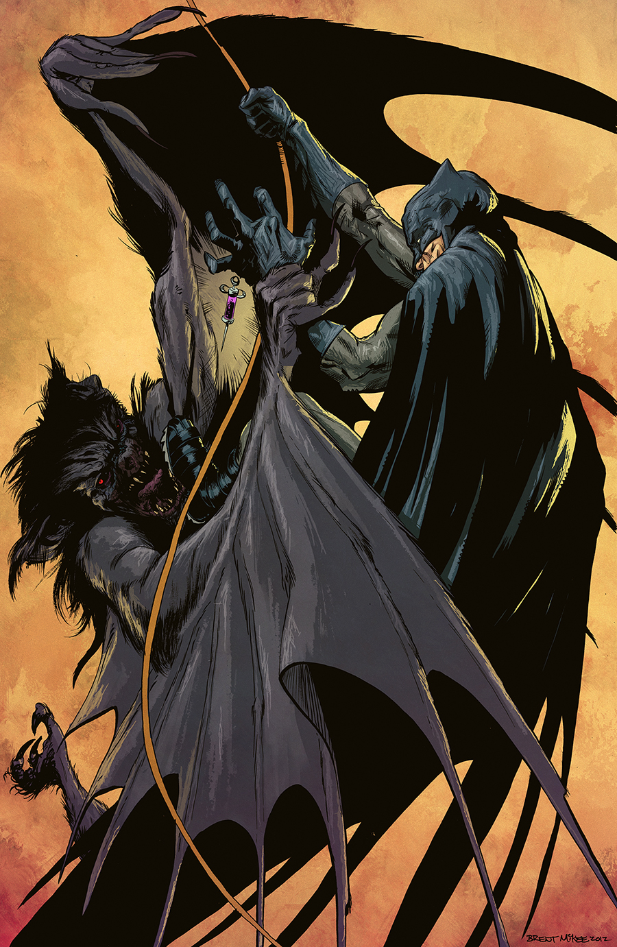 Batman Manbat colored