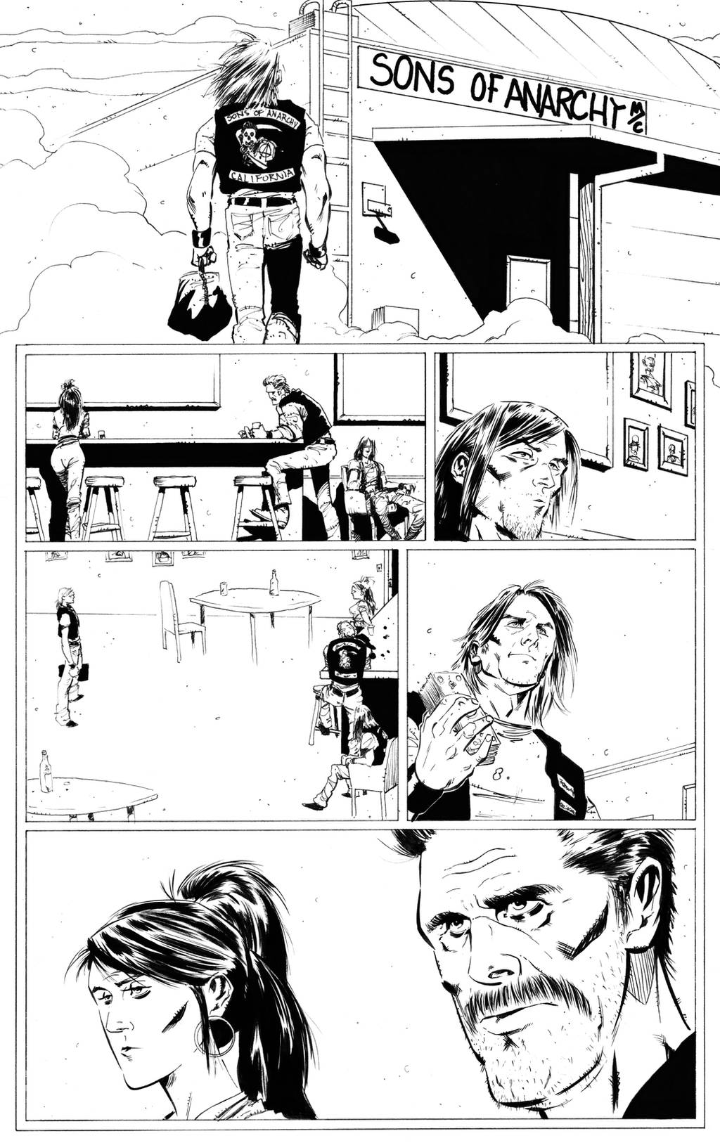 sons of anarchy comic page by BrentMcKee