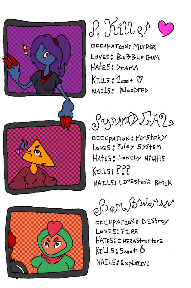 Character Bio Sheet by cicadamarionette on DeviantArt
