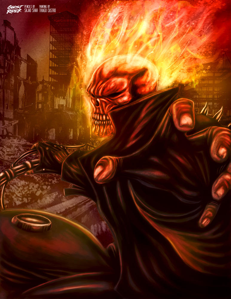Ghost Rider painting by thiagoartlab on DeviantArt