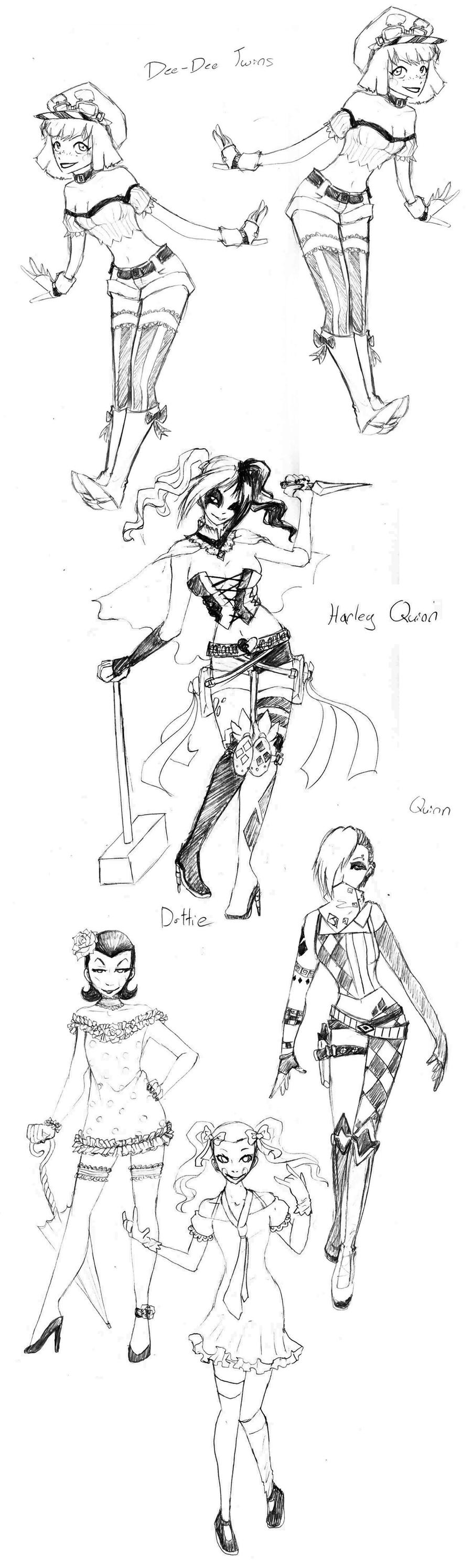 Female Jokers sketches