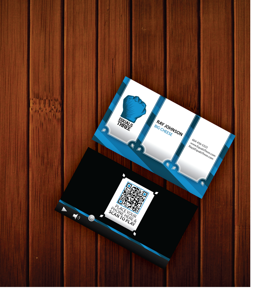 Equals Three Business Card Concept by MeanCarcass