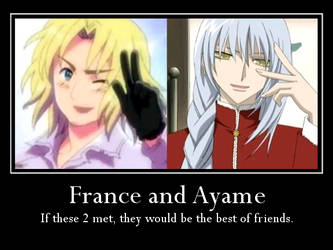 France and Ayame Demotivational Poster