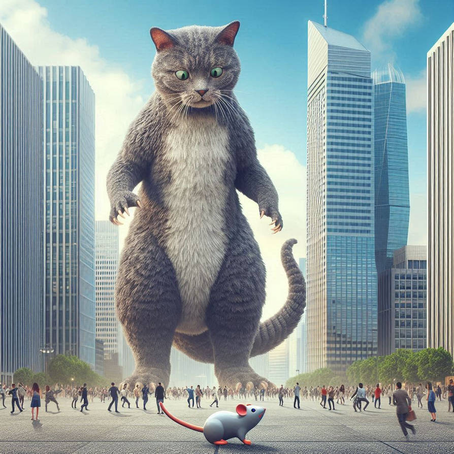 Catzilla GODZILLA ..AI..' by Liquidkool720 on DeviantArt