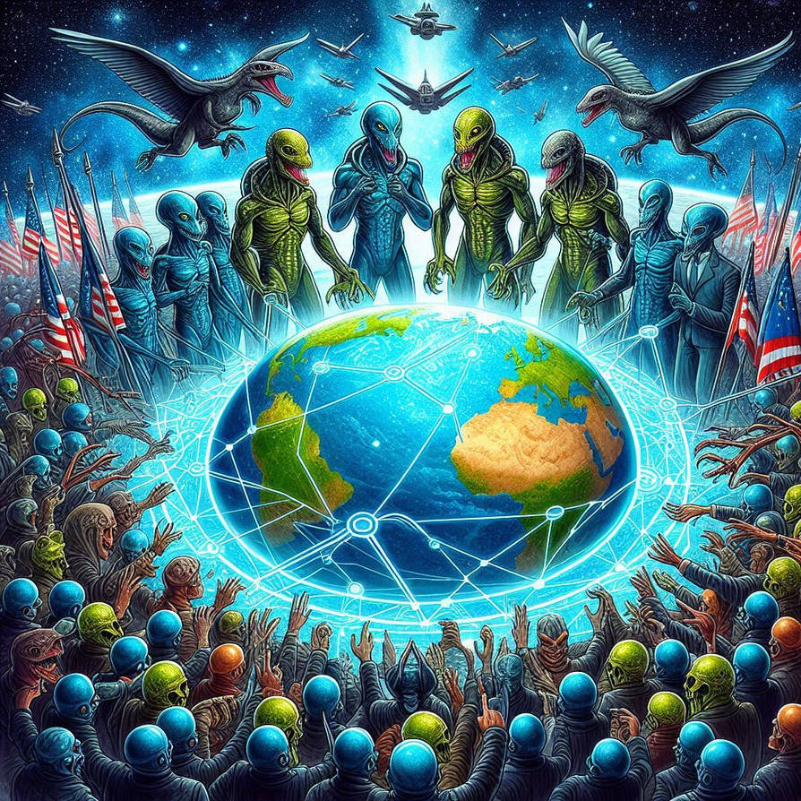 Aliens Reptilians Taking Over Multiverse Earths AI by Liquidkool720 on ...