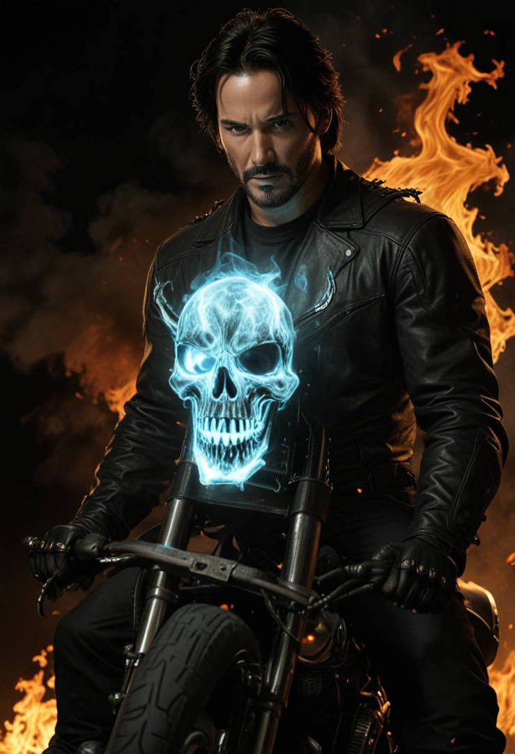 Keanu Reeves As Ghost Rider AI by Liquidkool720 on DeviantArt