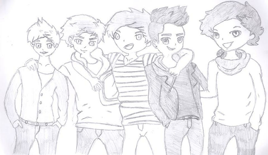 One Direction Deviantart ONE DIRECTION! by rafiarulz786 on DeviantArt