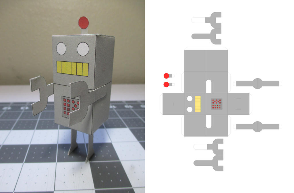 Paper Robot Template By Heyro0 On DeviantArt