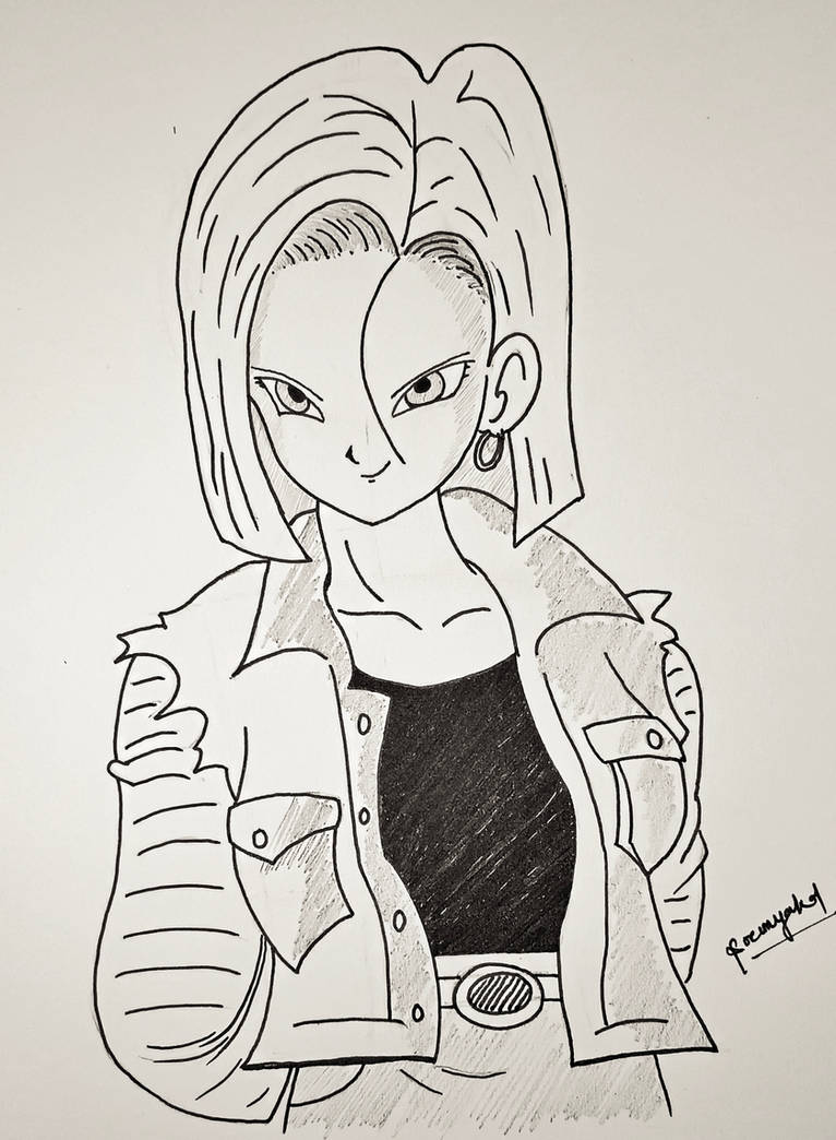 Android 18 Easy Draw Android 18 Dragonball quick drawing#android18 by soumyakdi on DeviantArt