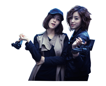 Hyomin and Eunjung