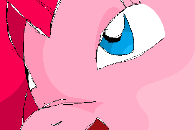 Pinky Pie's face...