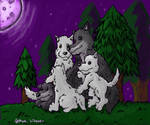 Family Under the Full Moon by SpectralPresence