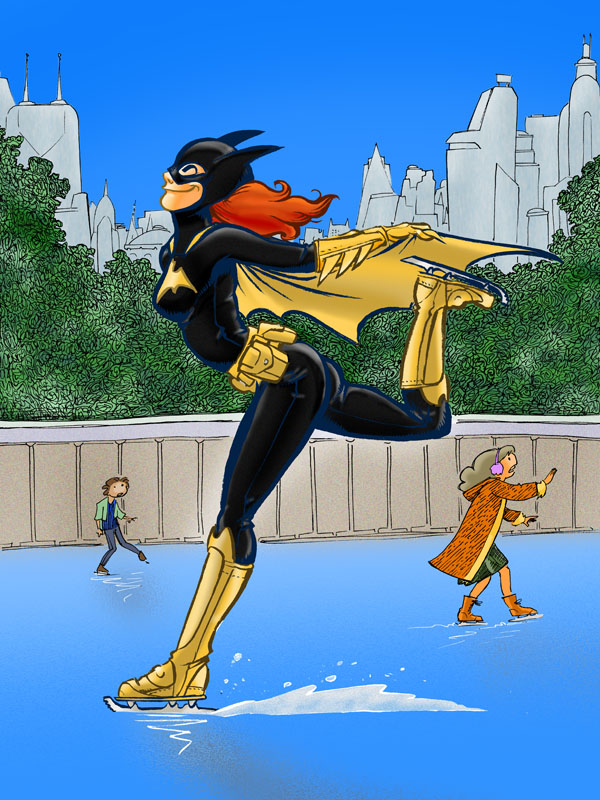 Batgirl Skate Party