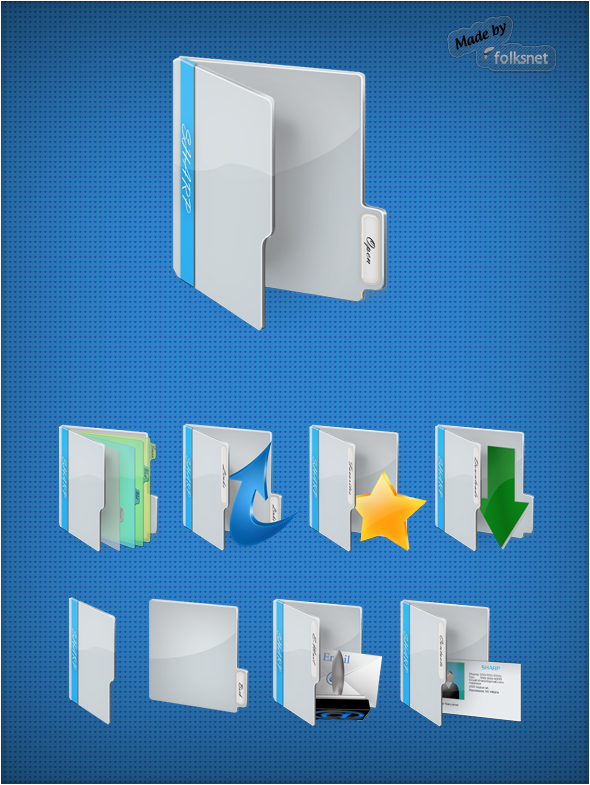 SHARP Folder Icons by GrDezign