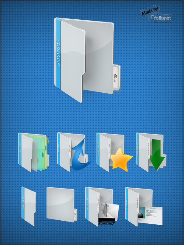 SHARP Folder Icons