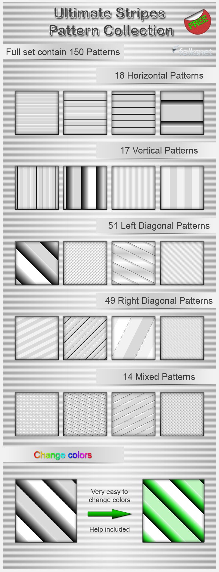 Ultimate Stripes Pattern Coll. by GrDezign on DeviantArt