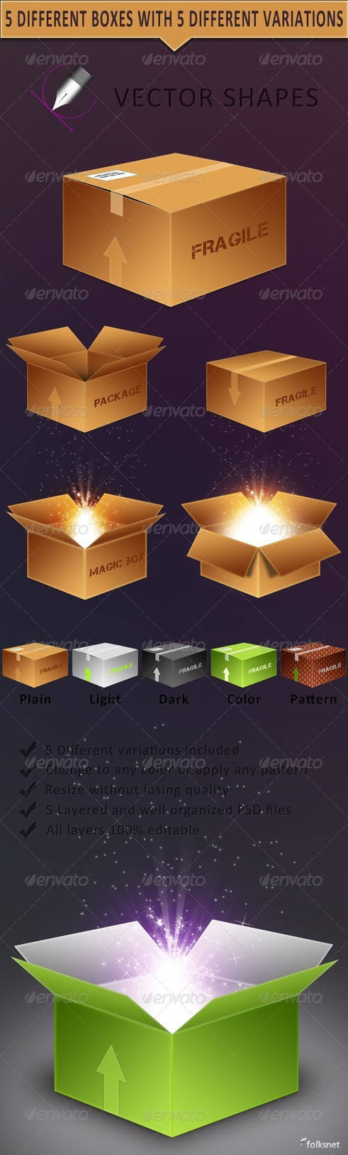 Vector Boxes by GrDezign on DeviantArt