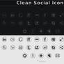 Clean Social Icons