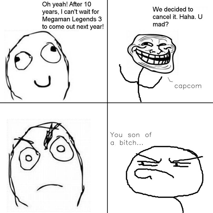 Rage Guy Meme - Capcom by Bleuxwolf on DeviantArt