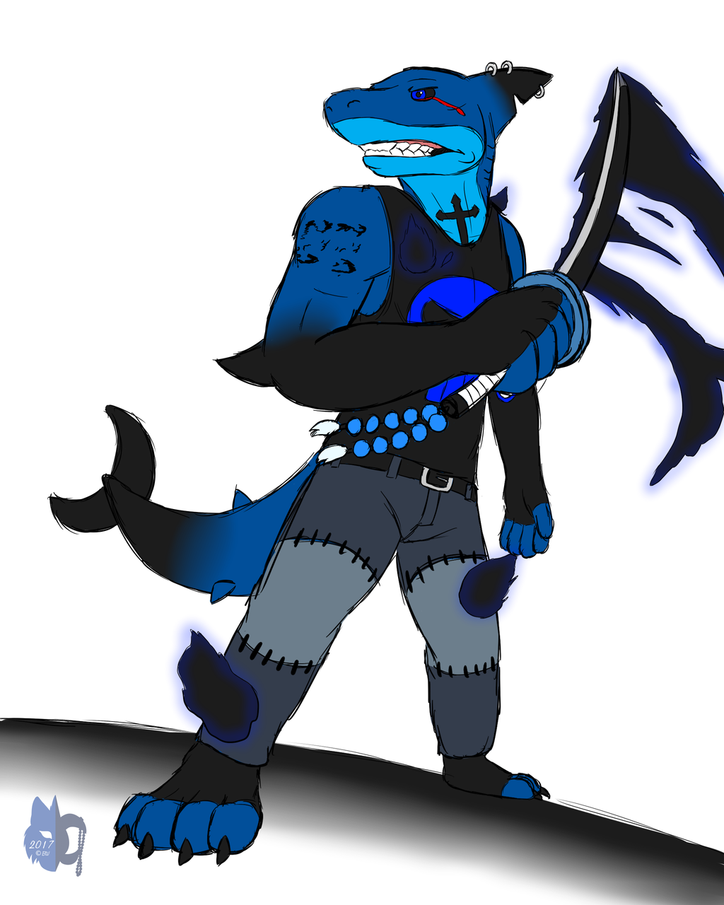The Demon Shark is Coming by Bleuxwolf on DeviantArt.